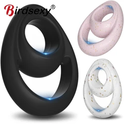 Penis Ring Silicone Semen Lock Ring Delay Ejaculation High Elasticity Time Lasting Cock Ring Sex Toys For Men Couples Adult 18+