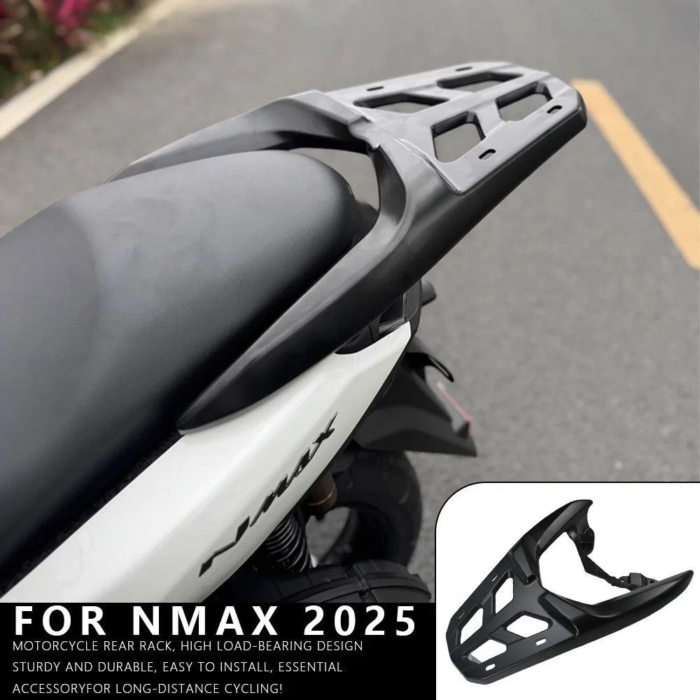 MTKRACING for YAMAHA NMAX 2025 Motorcycle Luggage Rack Rear Luggage Carrier Bracket Hollow Out Strong Suppor Long Lasting