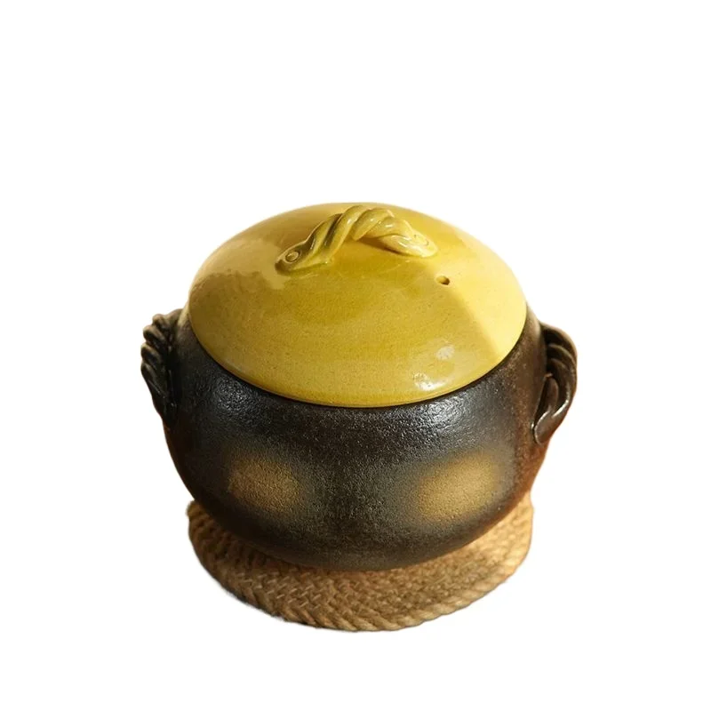 Casserole Rice Pot Chestnut Pot Household High Temperature Dry Burning Non-cracking Soup Pot Gas Saucepan
