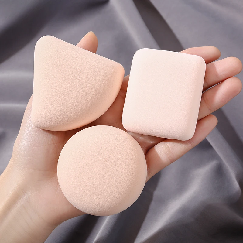 3Pcs Soft Cute Makeup Puff Set Dry Wet Combined Cosmetic Sponge Cushion Puff Foundation Cream Blender Makeup Tools Accessories