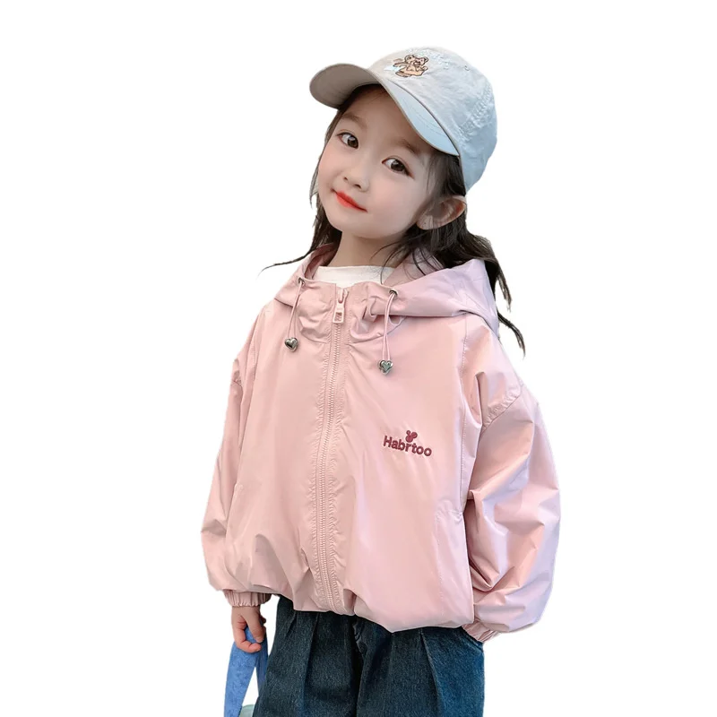 Girls Coat Overcoat Jacket Windbreak Outerwear 2024 Loose Spring Autumn Cotton Plus Size Teenagers Children\'s Clothing