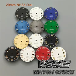 29mm Sunburst Roman Numerals  Watch Dial Silver Gold Rose Index Suitable For NH35 NH36 Movement Watch Accessories Repair Tools