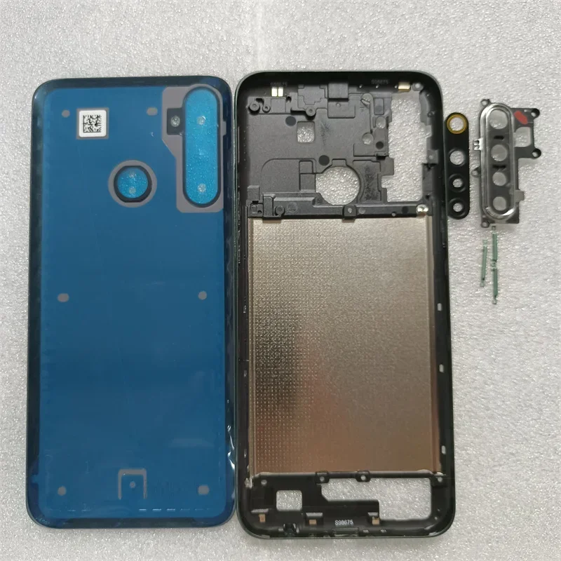 For Oppo Realme 6i RMX2040 Phone Housing Middle Frame+Battery Back Cover Case Panel Replacement Parts