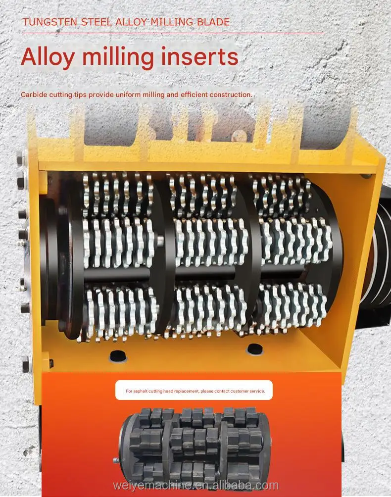 Concrete Machinery Equipment 300 Concrete Floor Scarifier MachineFactory Price Scarifying Milling Machine for Concrete Flooring