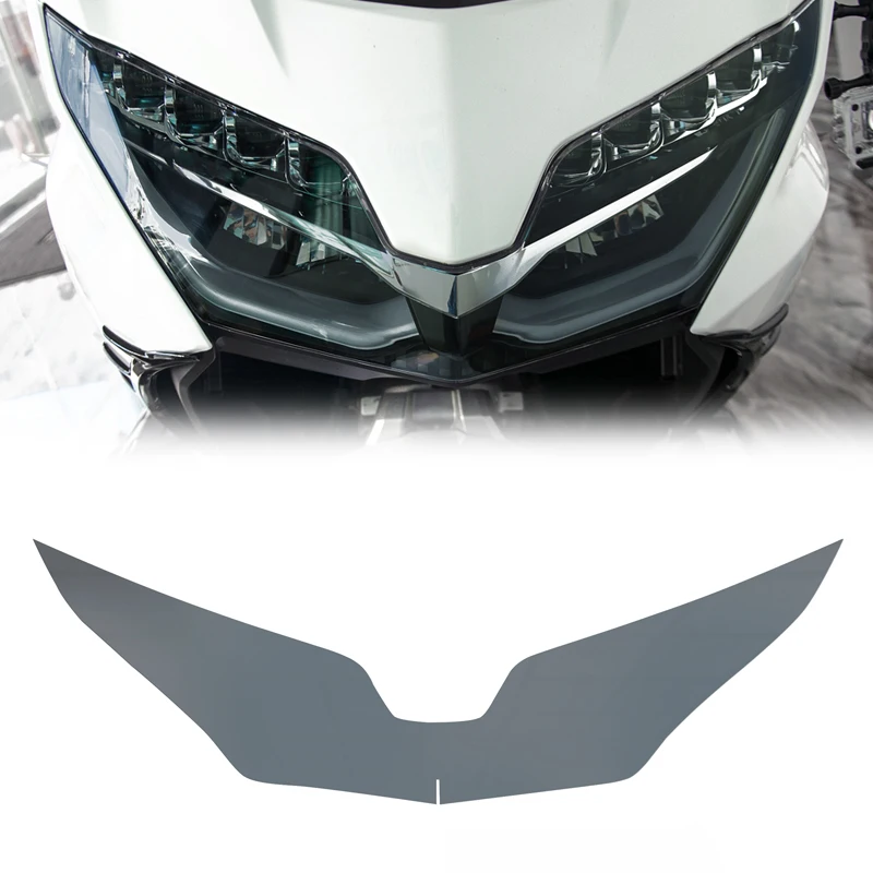 

Panical Front Headlight Sticker Protective Film Guard For Honda Gold Wing GL1800 GL1800B F6B 2018-2023 Light Black Transparent