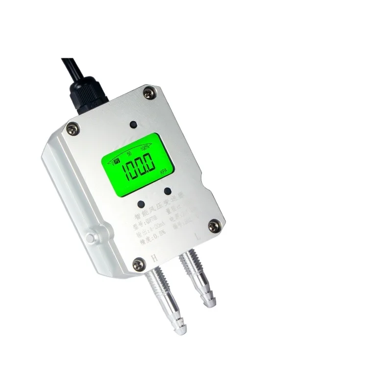 For Wind Pressure Transmitter Differential Pressure Sensor Differential  Negative  4-20mA