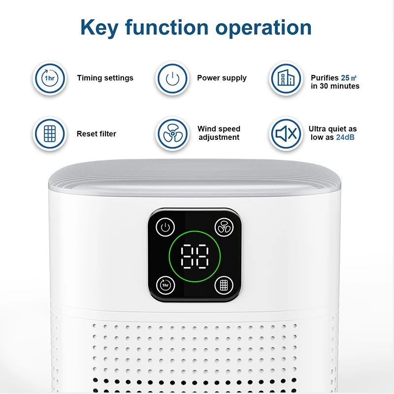 OUNEDA HY1800 Pro Air Purifier For Home Smart Control Panel Efficient purifying Air Cleaner