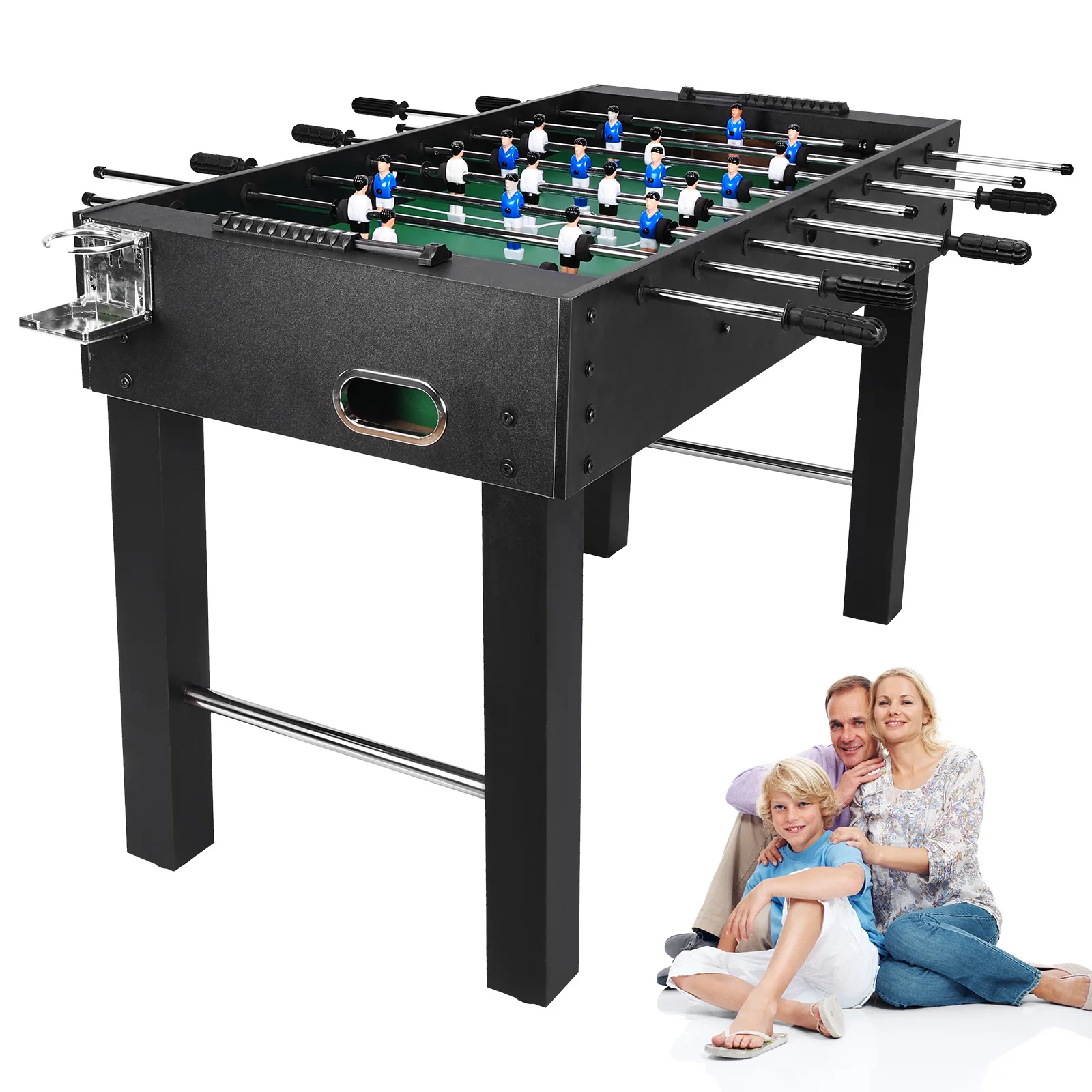 Funny Soccer Playing Machine Wear Resist Full Size Soccer Game Table Reusable Multifunction Gaming Table for Home Party