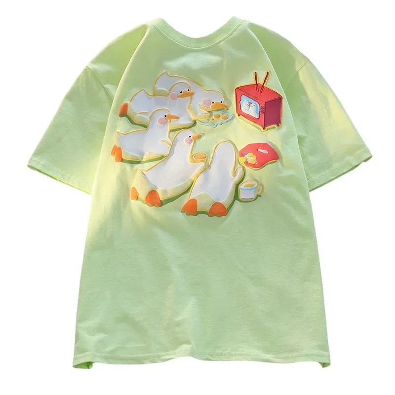2025 Spring and Summer New Ins Retro Vest American Streetwear Y2K Couple Personality Loose Sweet Niche Goth T-shirt Top