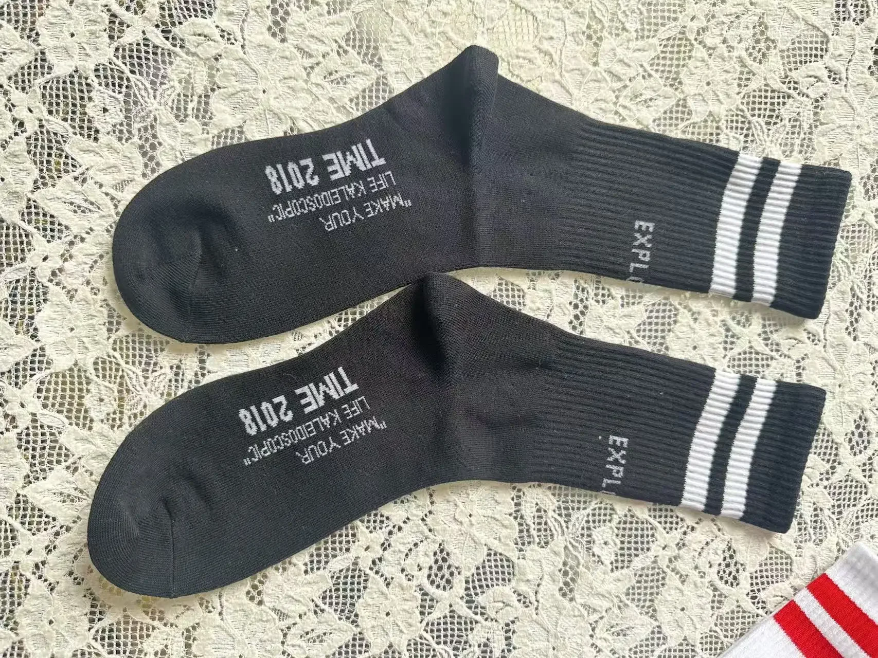 2/3/5 пар осенних носков, милые теплые носки в стиле Харадзюку, простые красочные полосатые короткие носки, модные весенние носки средней длины