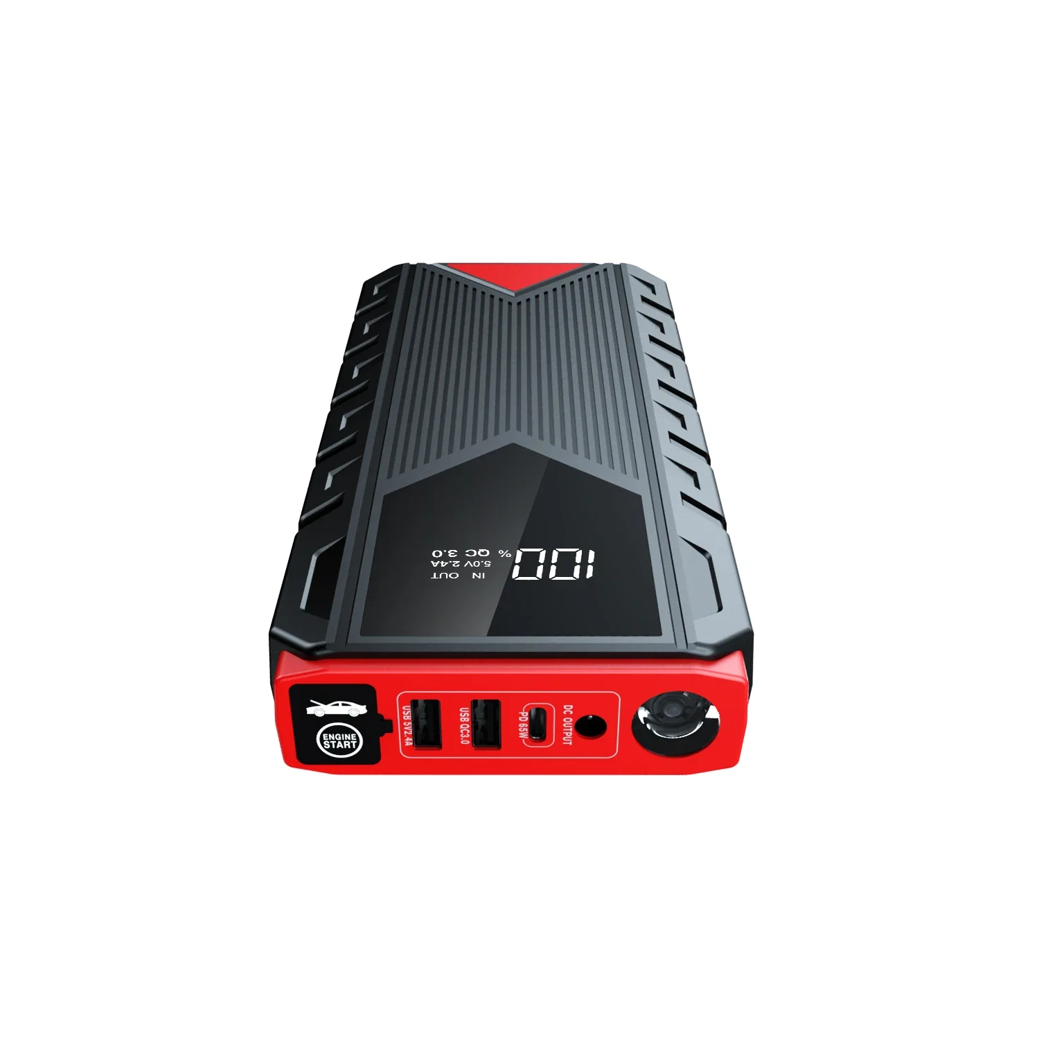 Car Jump Starter Pack 12V 3000A 2000A 1600A 1000A Booster Battery Charger Emergency Power Bank with PD65W SOS POS Flashlight
