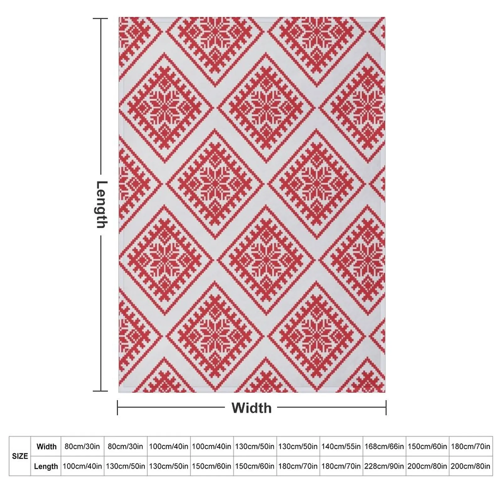 Symbolic and Traditional Latvian Ornaments Throw Blanket Cute Plaid funny gift heavy to sleep Plaid Single Nap Blankets