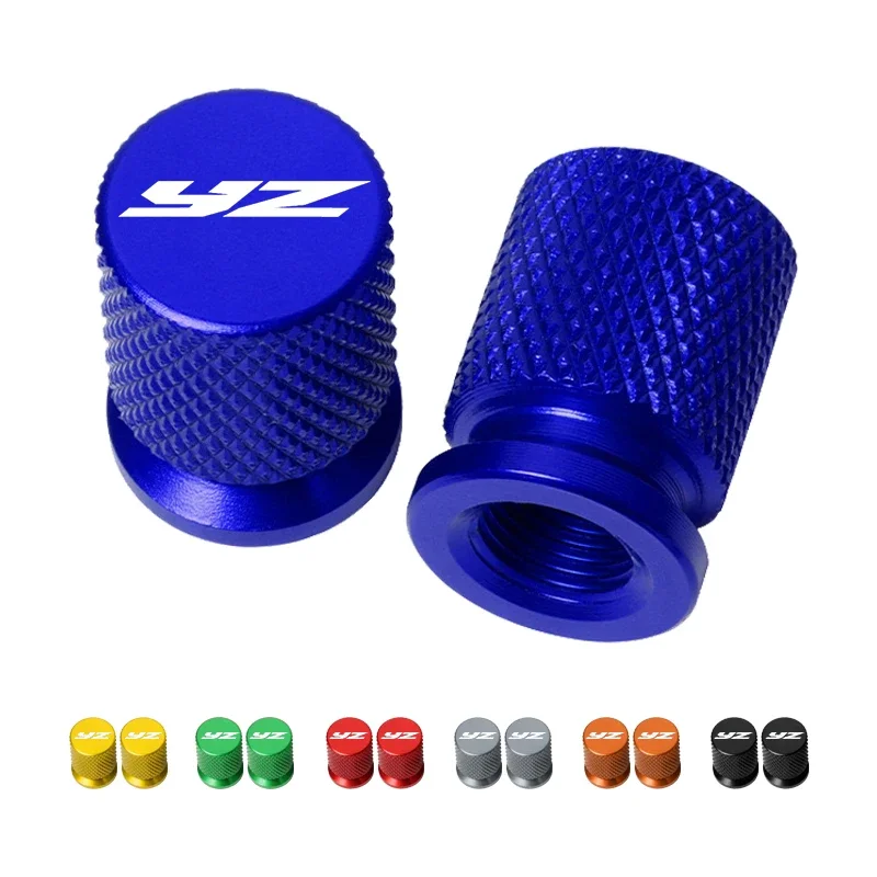 Per Yamaha YZ65/YZ80/YZ85/YZ125/YZ250/YZ125X/YZ250X/YZ250FX Moto di Alluminio di CNC Valvola della gomma Porta Aria Stelo Tappi di Copertura