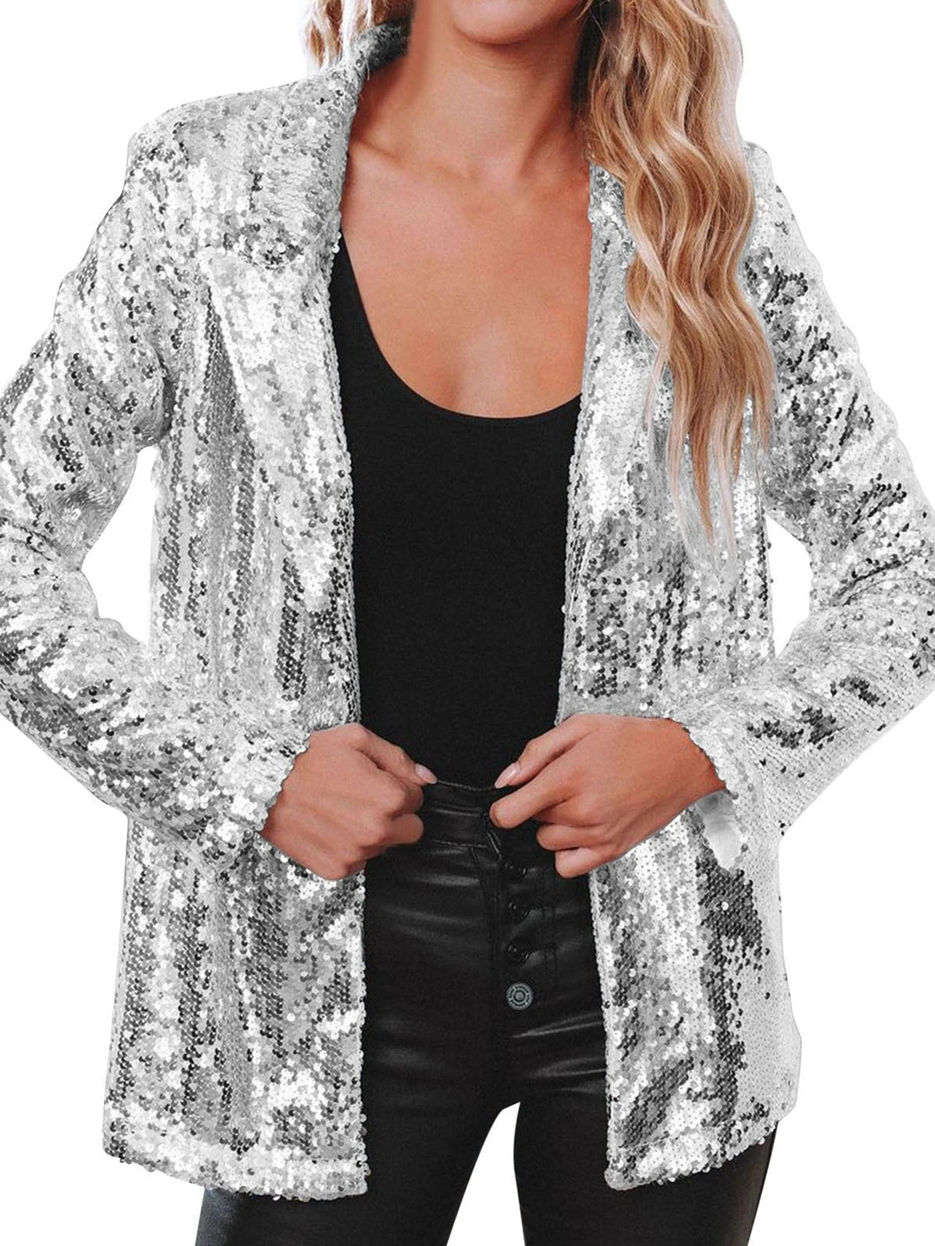 Casual Long Sleeve Straight Tube Armored Suit Body-Fitting Style No Decoration Women's Top Wear Fashion Clothing