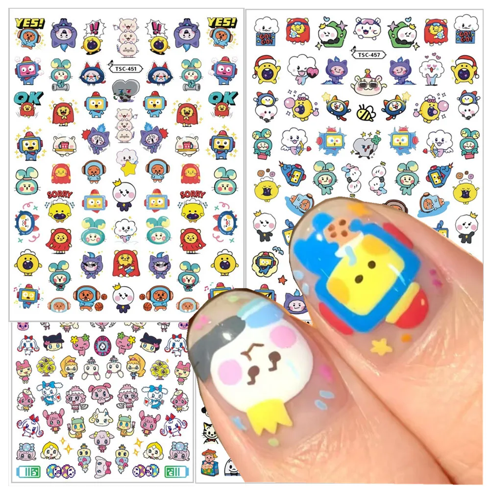 

Newest Truz boys tomagochi pop marrt 3d Nail Art Sticker Nail Deco Slider TSC-451-457n