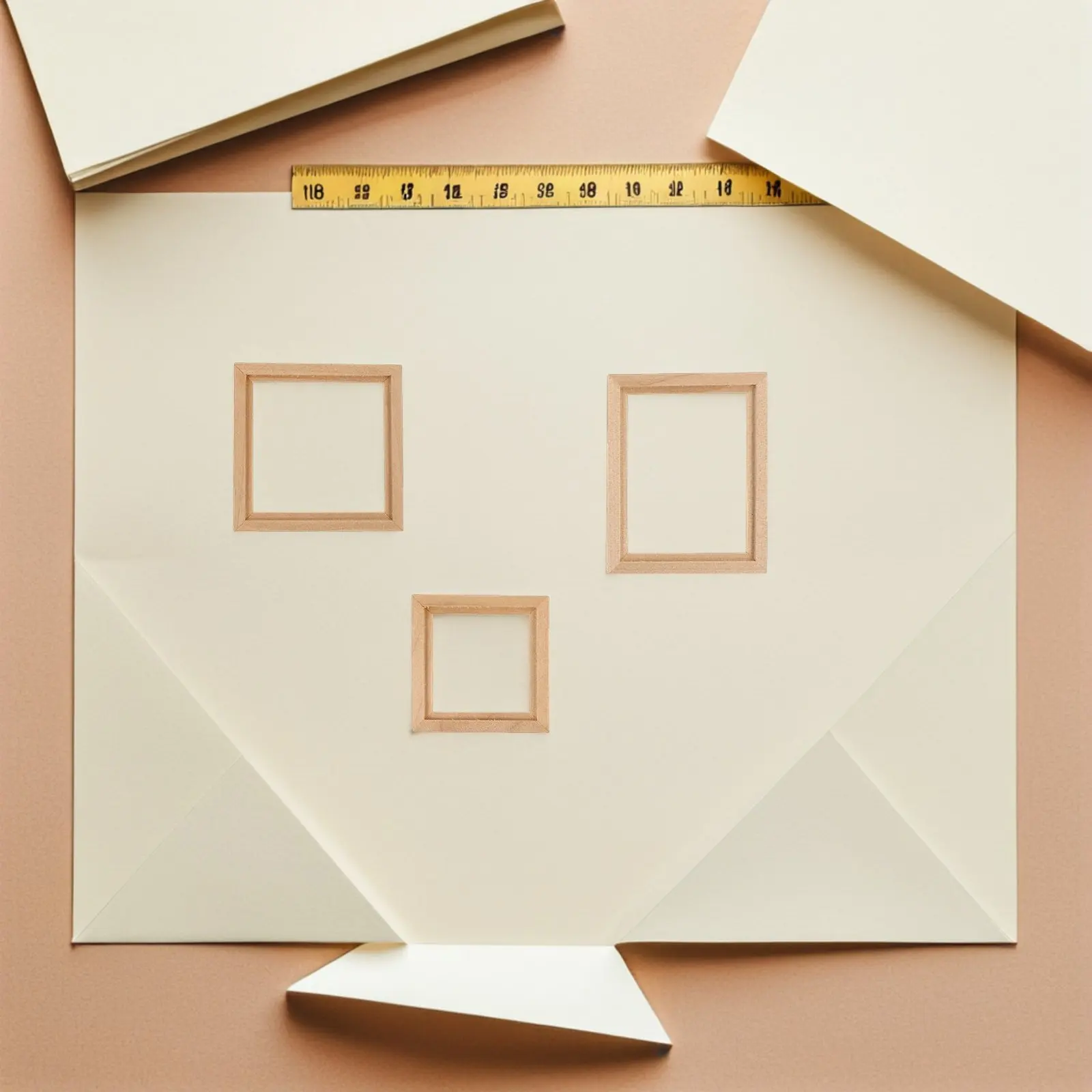 

6Pcs Miniature Wooden Photo Frames Natural Craftsmanship Mini House Decoration Dollhouse Accessories Vivid Micro Landscape Props