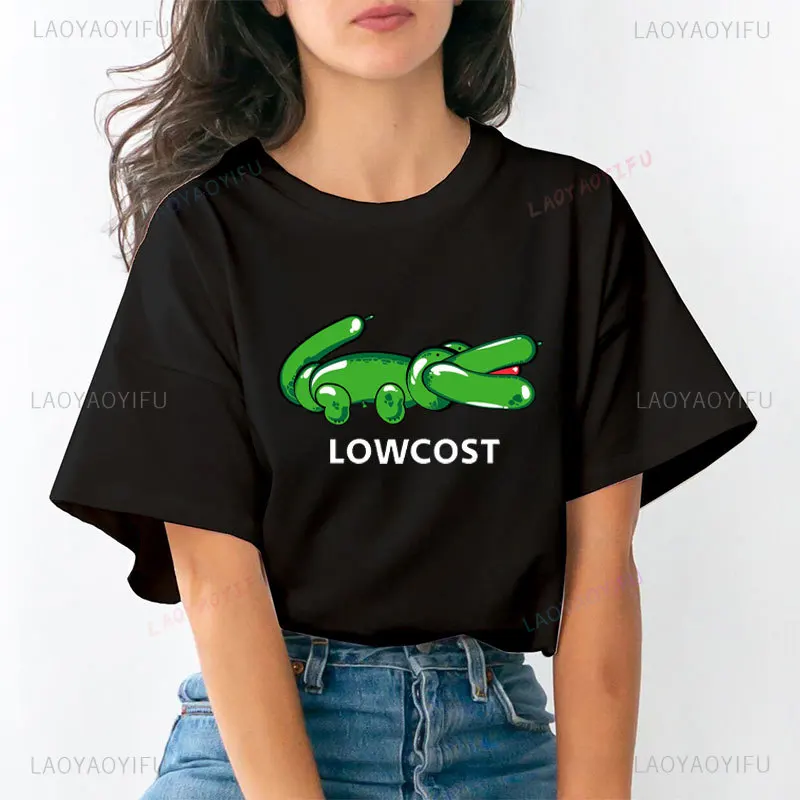 Low Cost Cheap Price Crocodile Brand 100% Pure Cotton T Shirt  Lowcoste  Cheap Replica Brand Expensive Seedy Grunge Unisex Tops