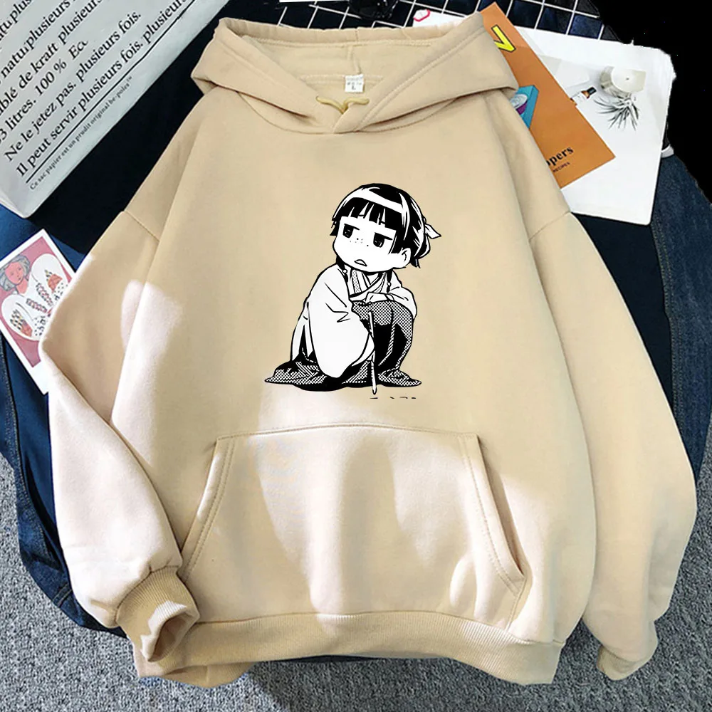 Kawaii Cute The Apothecary Diaries Hoodies Side Eye Maomao Sweatshirts Anime Clothes Autumn Winter Pullovers Unisex Sudaderas