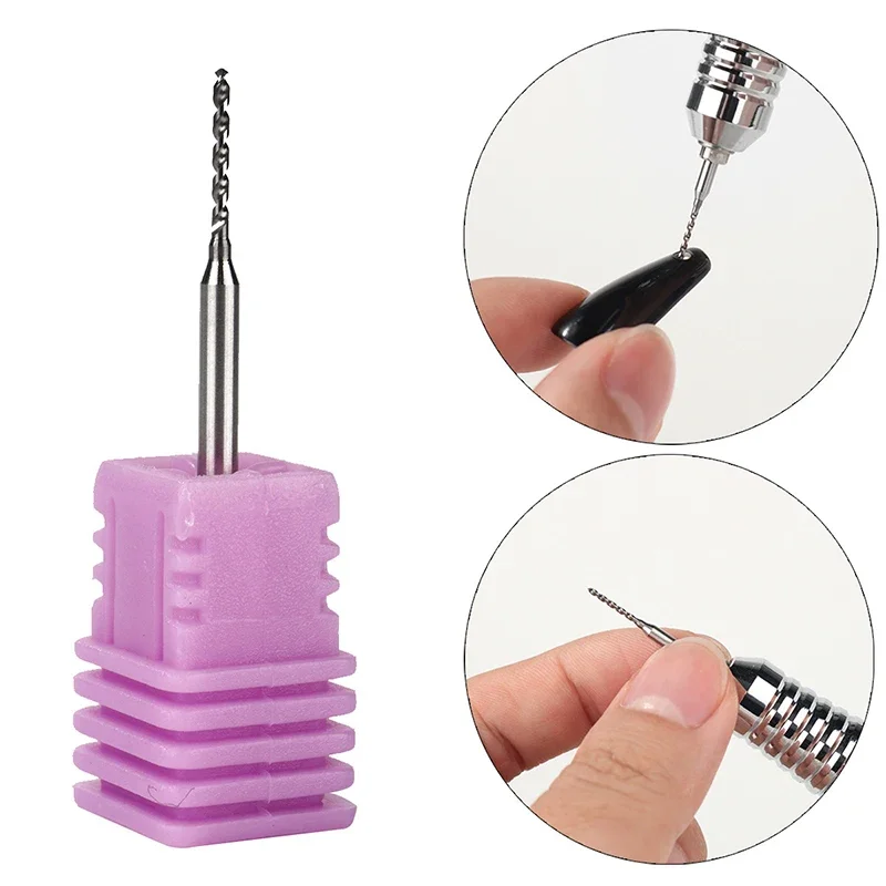 Nail Perforation Grinding Head Tungsten Steel Nail Drill Bits Manicure Tool Nai Polishing Machine Accessories