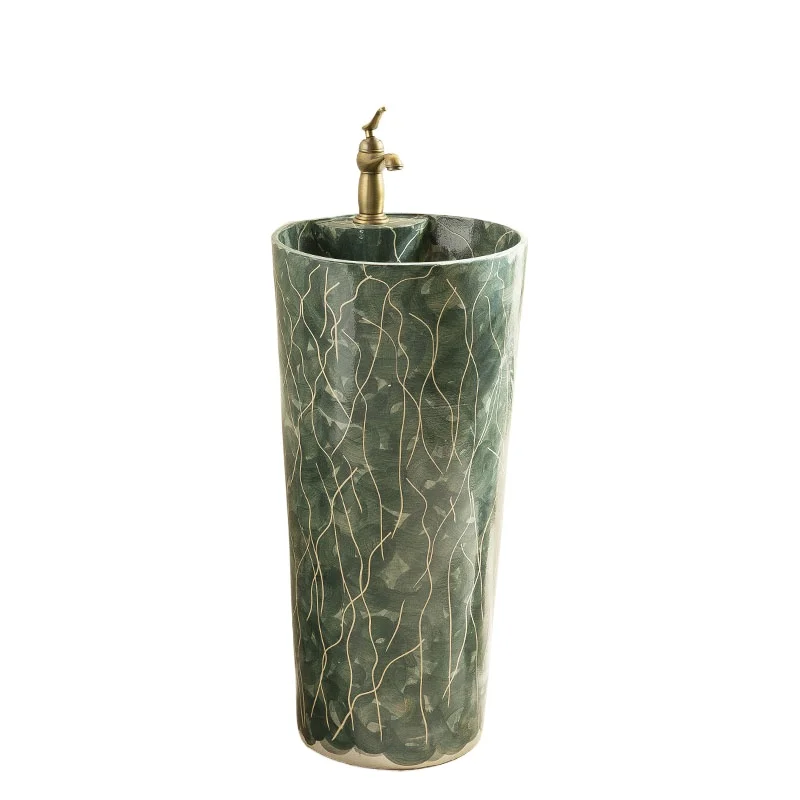 

Garden pool washbasin basin integrated washbasin floor column type washbasin balcony vertical type