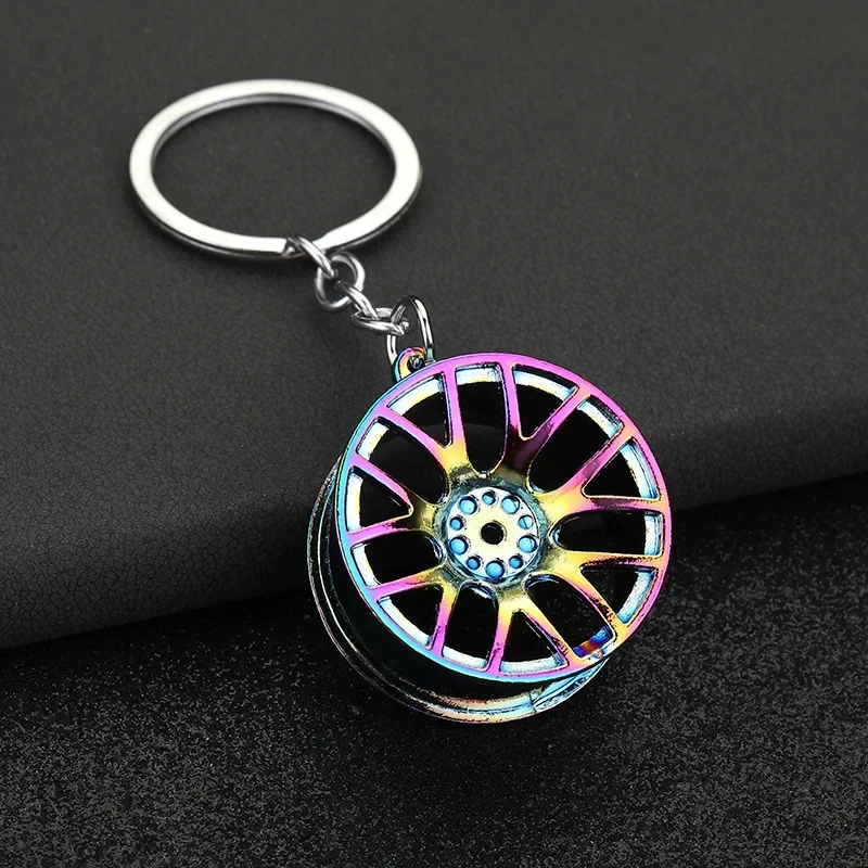 Car Key Chain Wheel Tyre Creative Shape Car Key  for BMW, Honda Presents New Ford Auto Parts Store Car Keychain Key Ring Mustang