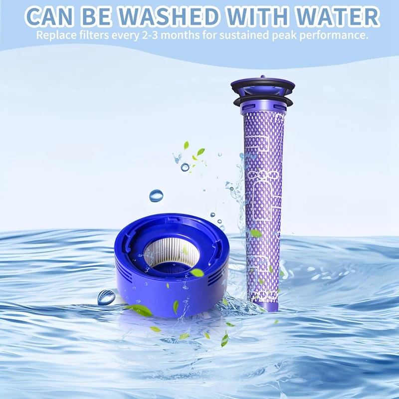 Wstępne filtry Post filtry HEPA części zamienne do Dyson V7 V8 zwierzę i absolutna bezprzewodowa część próżniowa 965661-01 i 967478