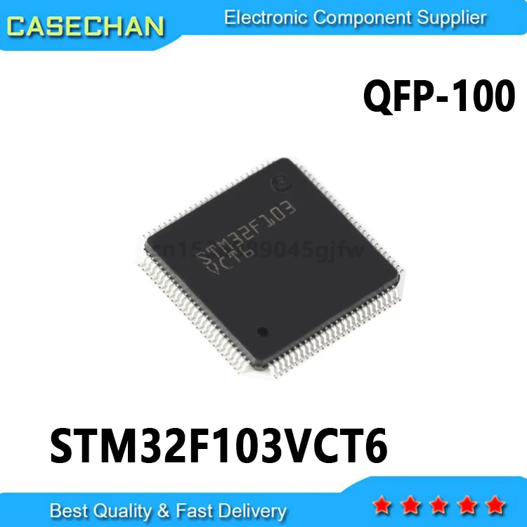 2PCS New and Original QFP100 STM32F103 STM32F103VCT6