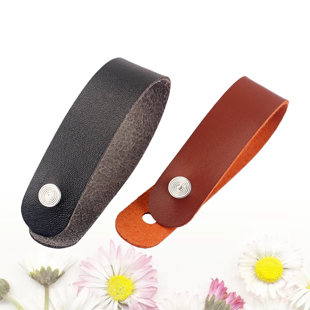 

2 Pcs Guitar Neck Strap Button Headstock Adaptor For Acoustic Guitars Lightweight Leather Guitar Accessories