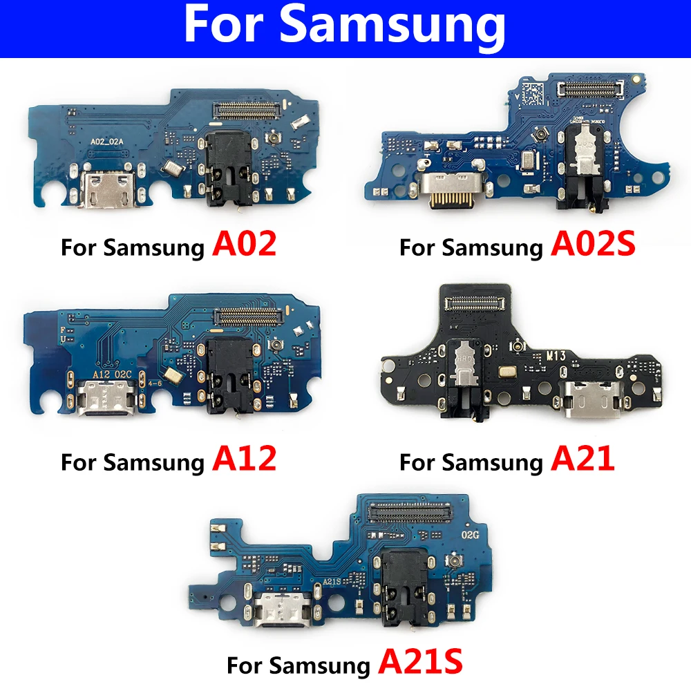 

10 Pcs For Samsung A02 A02S A12 A21 A21S A31 A32 A41 A51 A70 A71 USB Charging Port Connector Board Flex Cable Replacement Parts