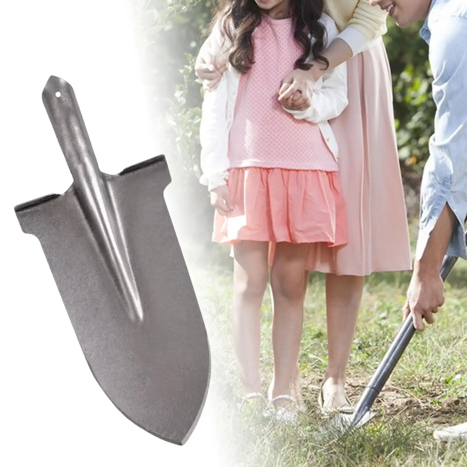 Imagem -03 - Camping Steel Gardening Tool Material de Aço Manganês Alto Espátula ao ar Livre para Plantio Escavando a Limpeza Redonda do Jardim