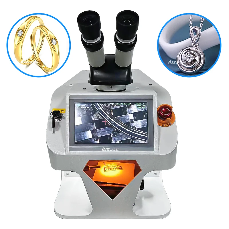 YAG Jewelry Laser Spot Welding Machine Laser Soldering With HD CCD Microscope for Gold Silver Chain Ring Pendant Denture