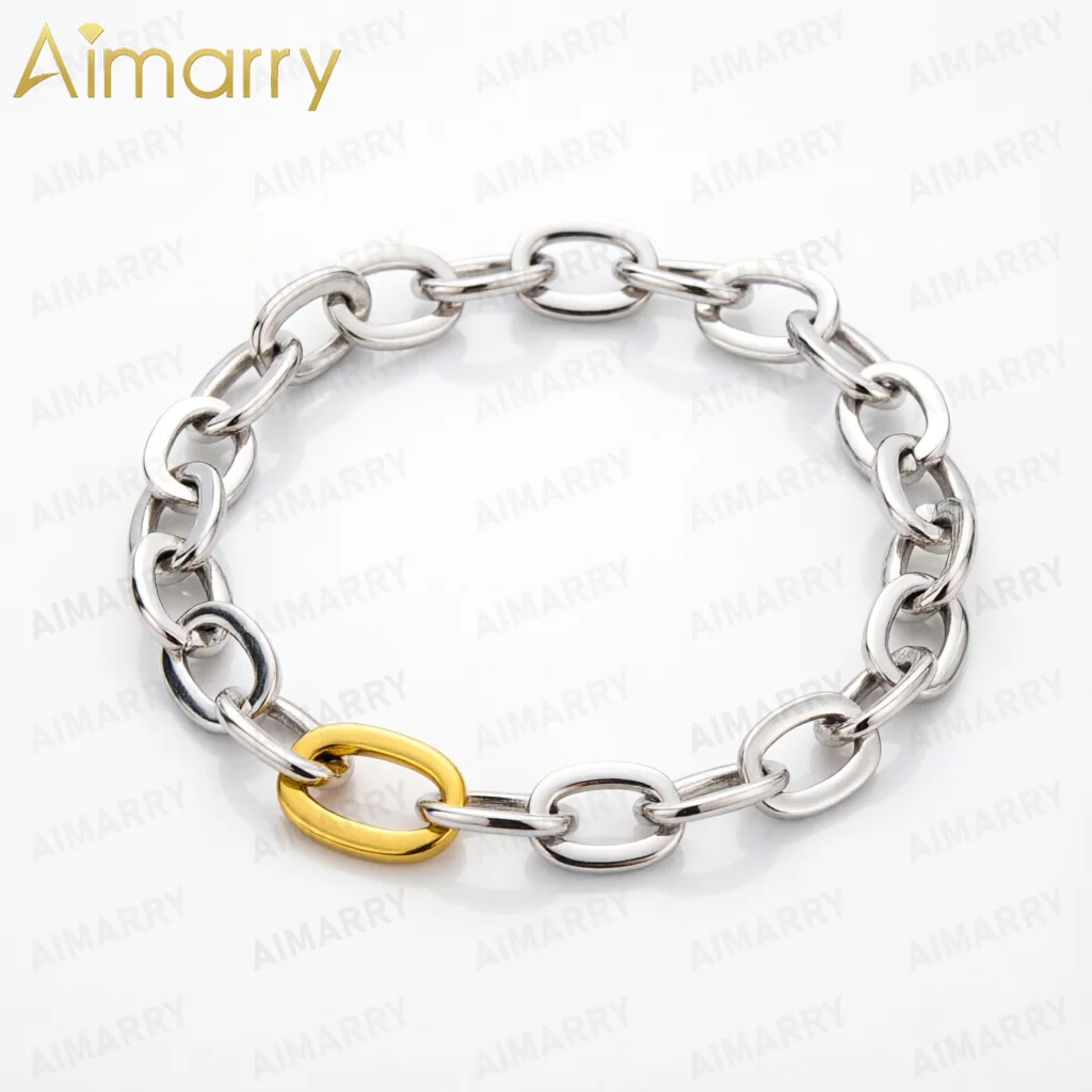 925 Sterling Silver Trendy Color Blocked O-shaped Bracelet for Women's Parties Weddings High-quality Fashion Jewelry