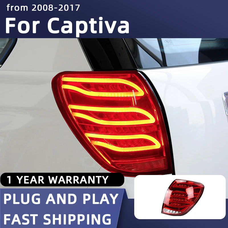 Car Styling Taillights for Chevrolet Captiva  LED Tail Light 2008-2016 Tail Lamp DRL Rear Turn Signal Automotive Accessories