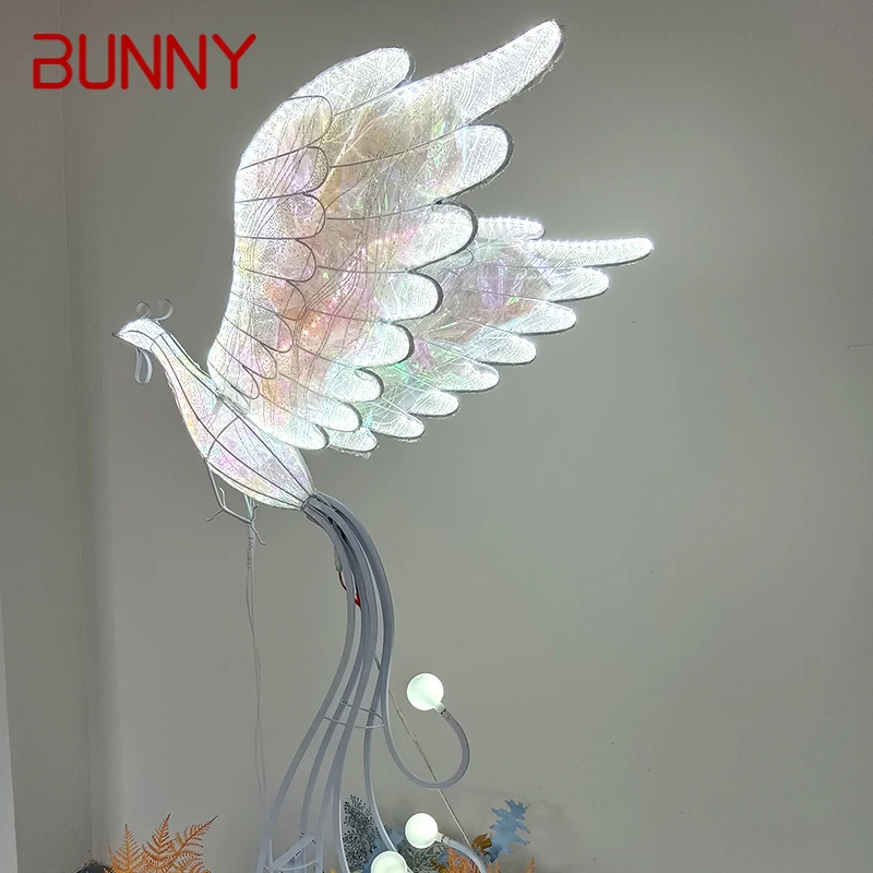 Bunny-モダンな穴のあるフローティングアクセサリー,フレア領域,ストリート,LEDランプ,ステージ照明,雰囲気の背景の装飾