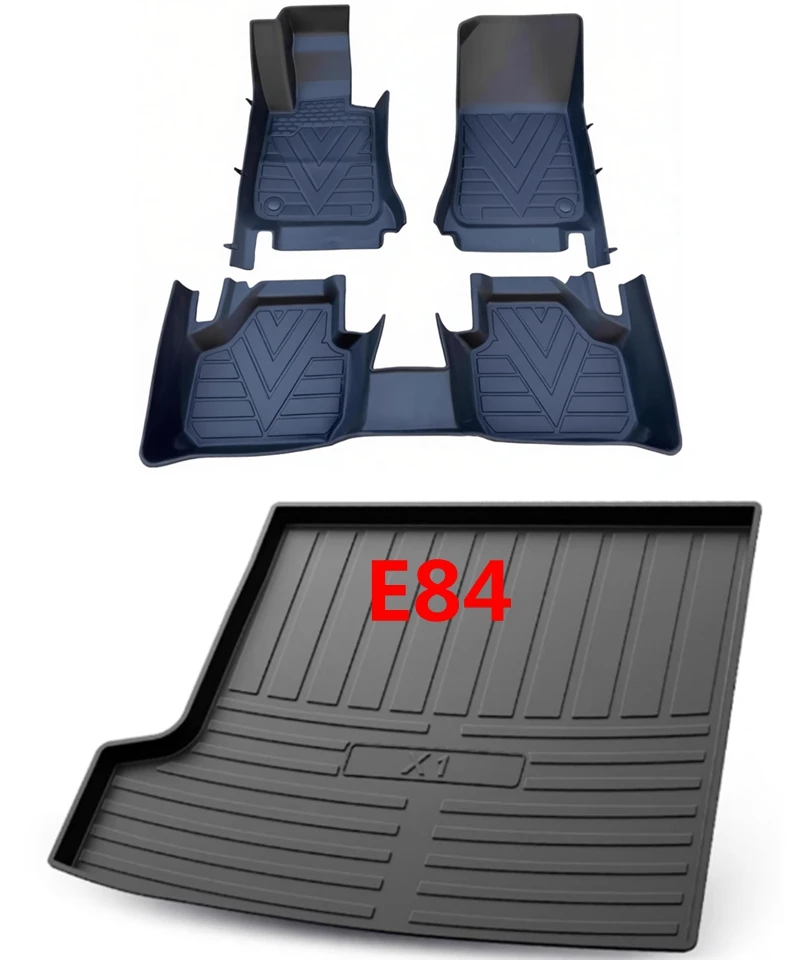 Use for 2009-2015 BMW E84 X1 car carpet E84 X1 car Floor mat E84 X1 trunk mat Full Set Trim to Fit F48 X1 waterproof floor mat - view 2