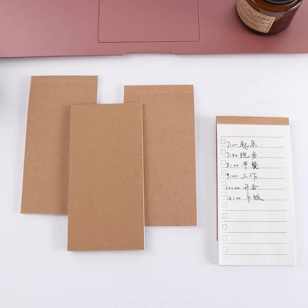 Office School Supplies Agenda Schedule Planner Kraft Paper Memo Pad Notepad To Do List Notebook