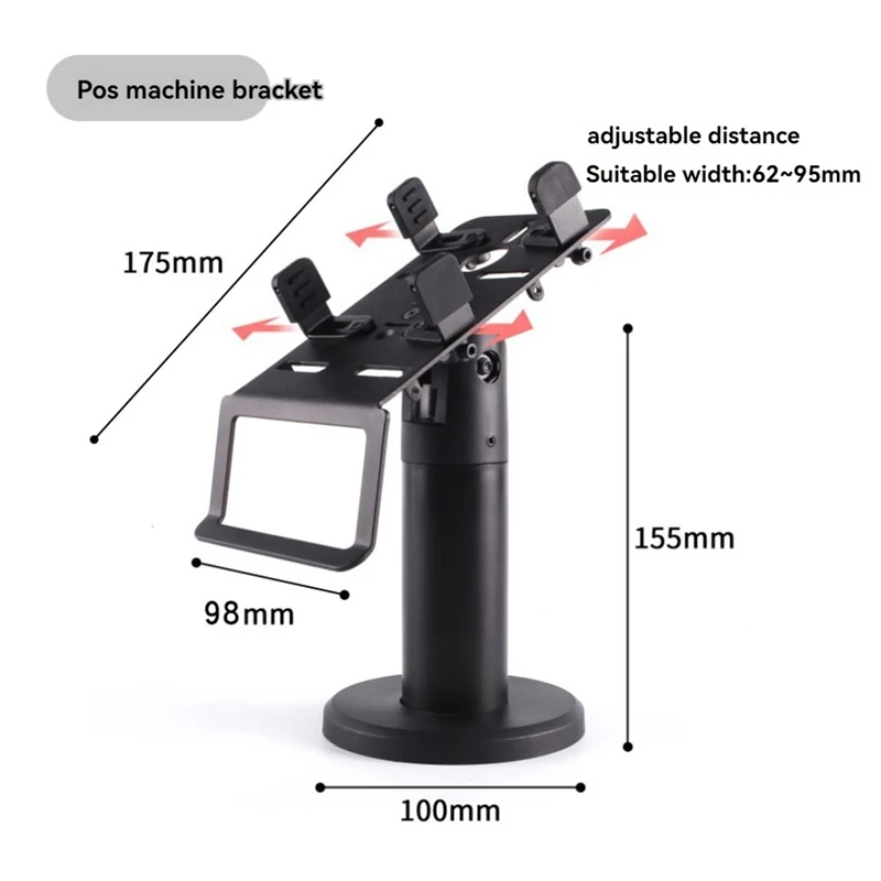Pos Machine Stand 360 Degrees Rotatable Pos Display Cashier Display Holder Credit Card Machine Stand Counter Stand