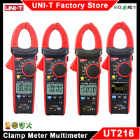 UNI-T UT216A UT216B UT216C UT216D Digital Clamp Meter 600A VFC Multimeter UT216 Pliers Ammeter Voltmeter Electrical Multi Tester