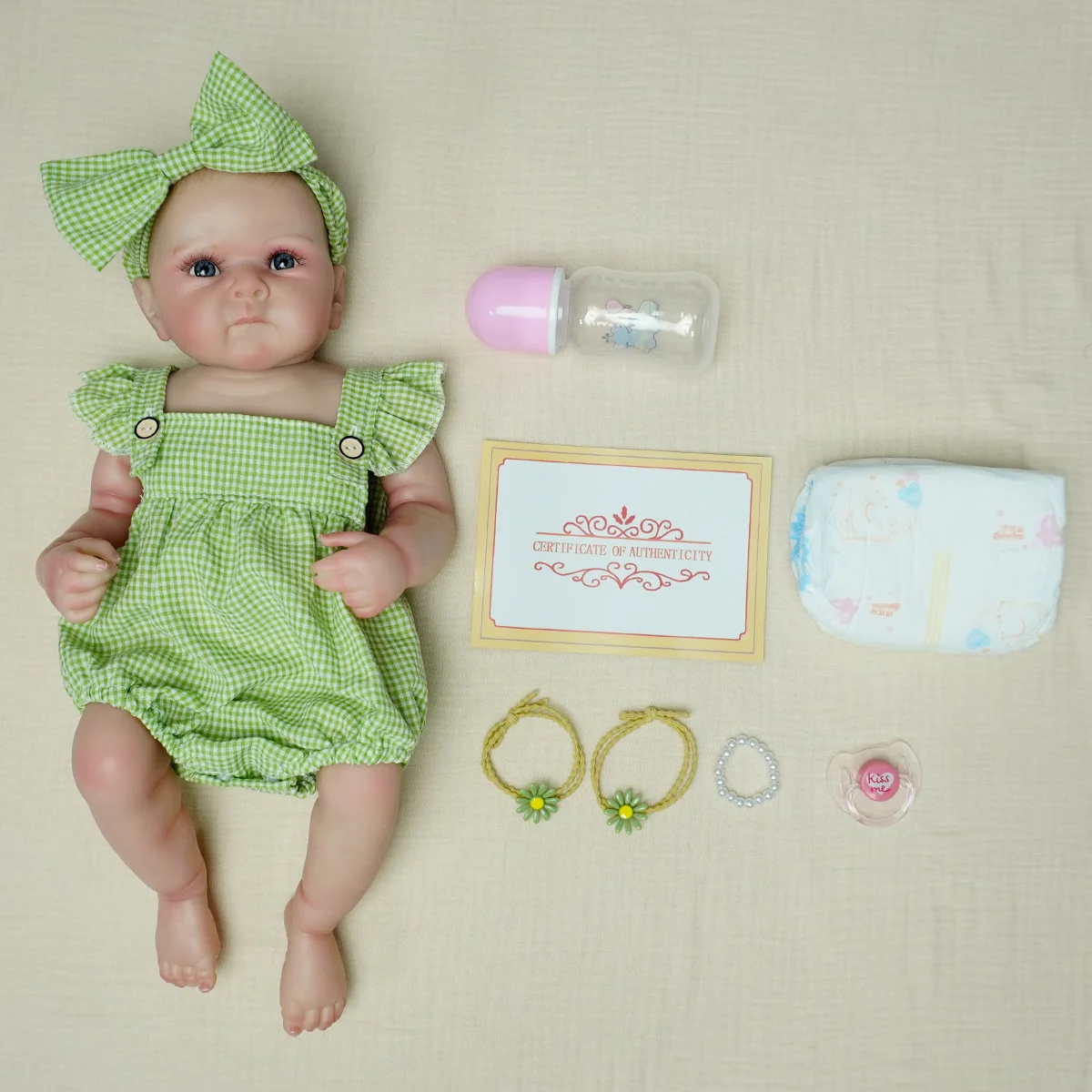 ตุ๊กตาเด็กตุ๊กตาผ้าสมจริงร่างกายตาสีฟ้าและผมวาดด้วยมือเหมาะสําหรับเพื่อนร่วมงานผู้สูงอายุนักสะสมและของเล่นเด็ก DIY