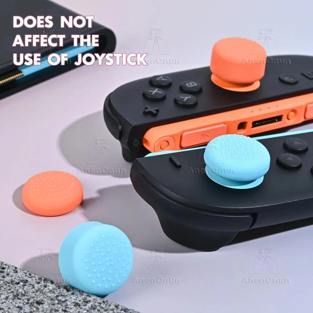 4er-Pack Daumengriffkappen für Switch 2 Premium Analog-Stick Daumenstick Weiche Silikon-Schutzabdeckung Rutschfeste Joycon Joystick-Kappen – Detail 1