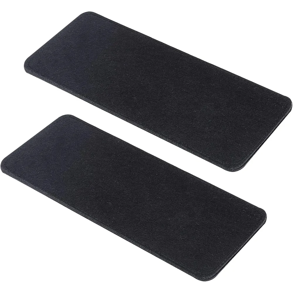 12x5 Black Felt Base Shaper 2pcs Bag Bottom Shaper Pad Arc Corner Bag Liner Board Insert for Tote Leather Purse Handbag Bag