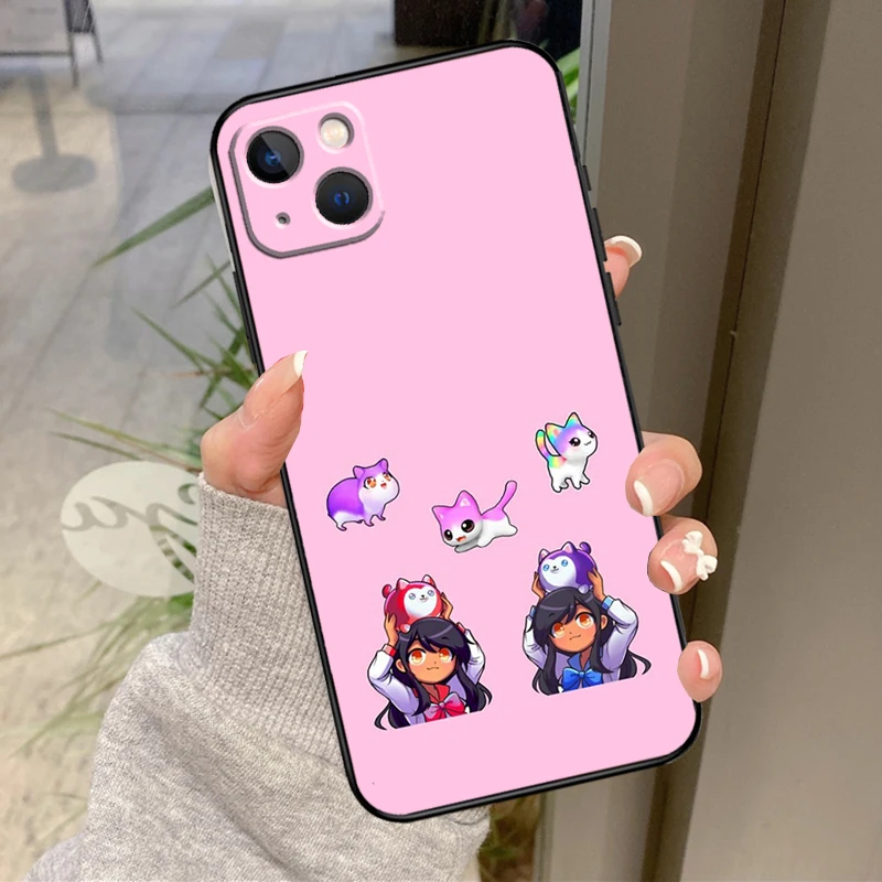 Aphmau Meow Anime Cats Phone Case For iPhone 11 12 13 14 15 16 Pro Max Mini X XS Max XR Plus SE2 Full Back Cover