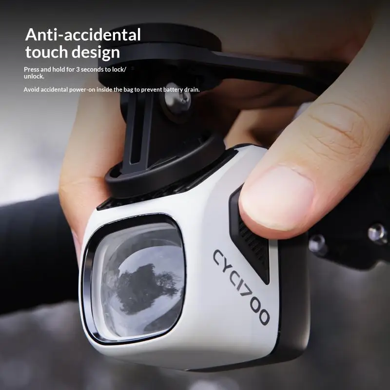 CYC1700 High Brightness Lumen Bike Front Light 4000mAh Rechargeable With Cutoff Line And Wireless Remote Control