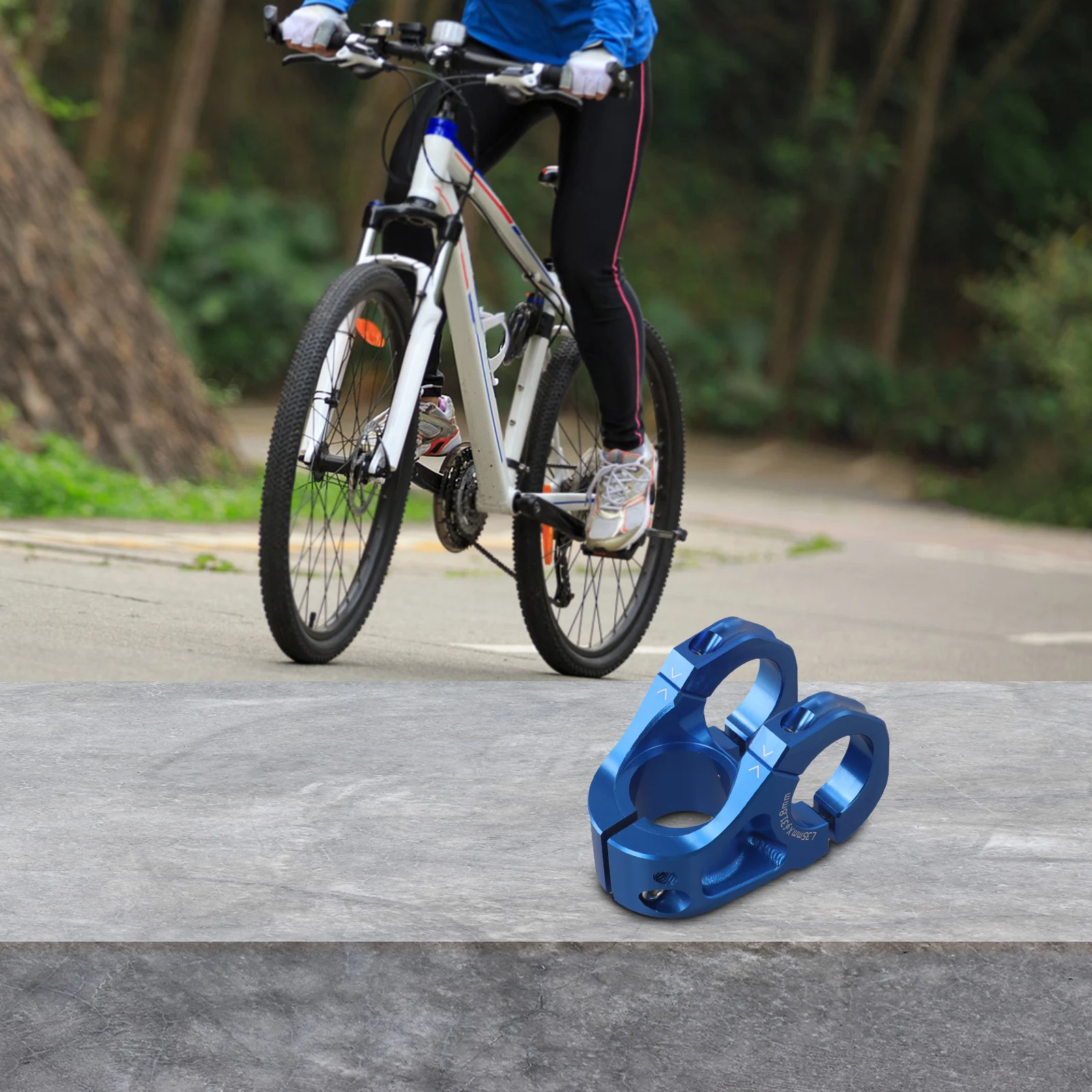 

For 28.6MM Fork CNC Aluminum Stem For Stylish Rides For Improved Handling Hollow CNC Bicycle Stem Easy Installation