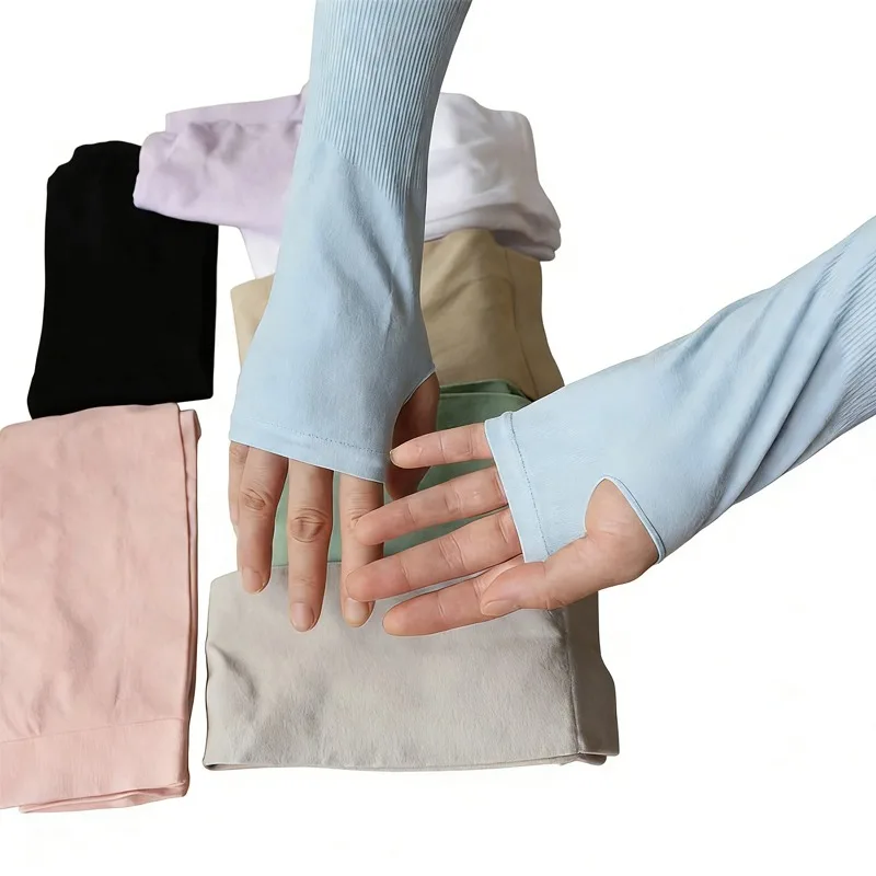 

Универсальные охлаждающие рукава для спорта, профессиональные спортивные нарукавники с защитой от УФ-излучения, нескользящие, отводящие пот, защита запястий