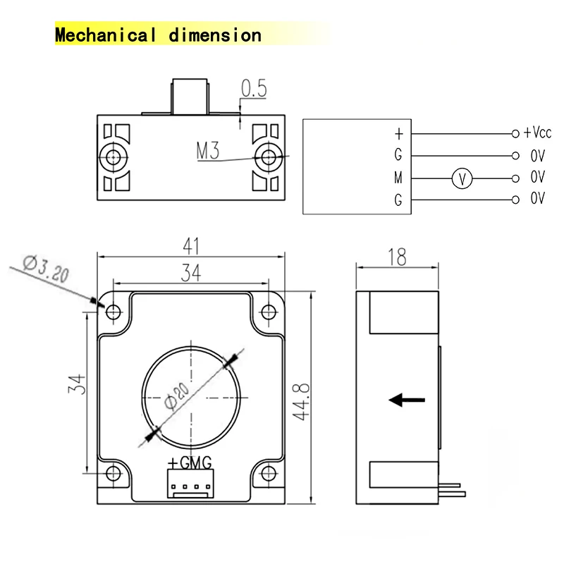Picture 6: Peacefair Hall Effect DC Current Sensors 100A-500A Interference-Resistant Industrial-Grade Current Detection Module Converter