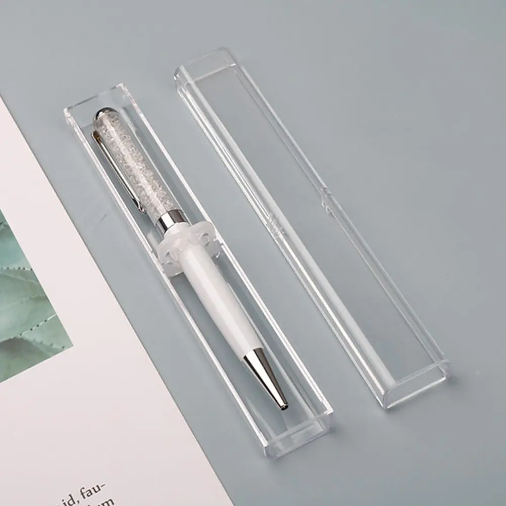 

12 шт., простой стильный футляр для ручек, легкий, но прочный, прозрачный футляр для ручек, многофункциональный органайзер для студенческих канцелярских принадлежностей