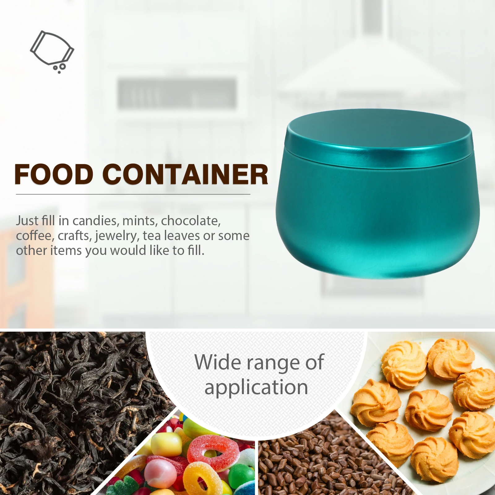 

12 Pcs Candy Tea Storage Canisters Jars with Lids Set Small Boxes Craft Tinplate Practical Containers