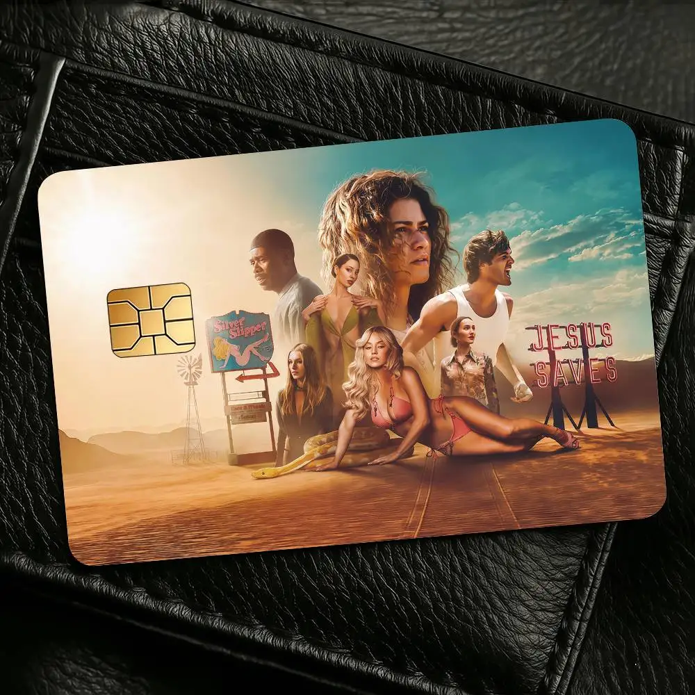 Autocollants de protection pour cartes TV E-Euphoria, 4 pièces, film décoratif pour carte de transport, carte bancaire, étanche