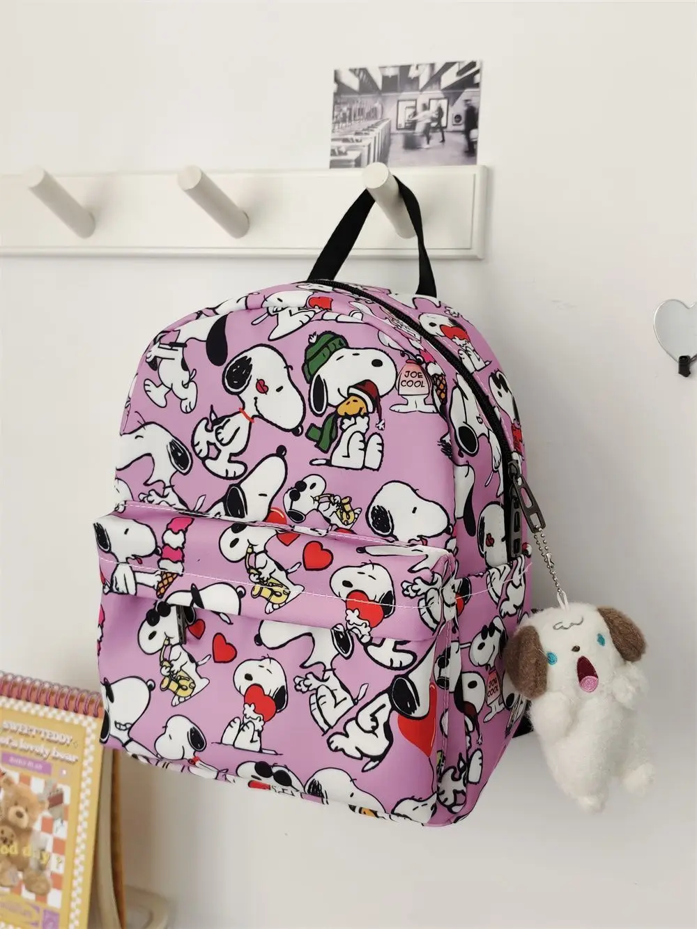 

snoopy Cute Schoolgirl Travel Kindergarten boy girl Small shoulder bag New Cartoon Children Schoolbag Snoopy Backpack